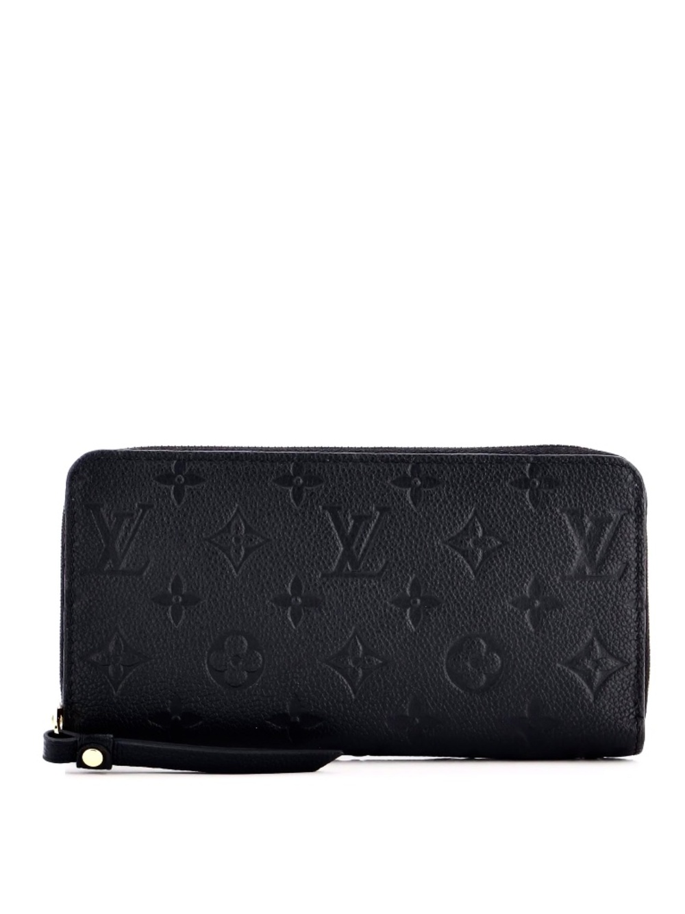 Louis Vuitton Black Empreinte Zippy Wallet